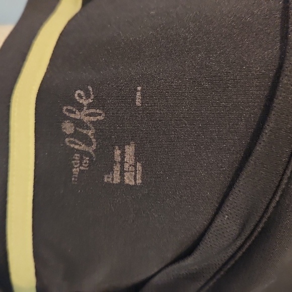 Life Vneck Black Relaxed Fit Athletic Exercise Tee Shirt - Picture 8 of 8